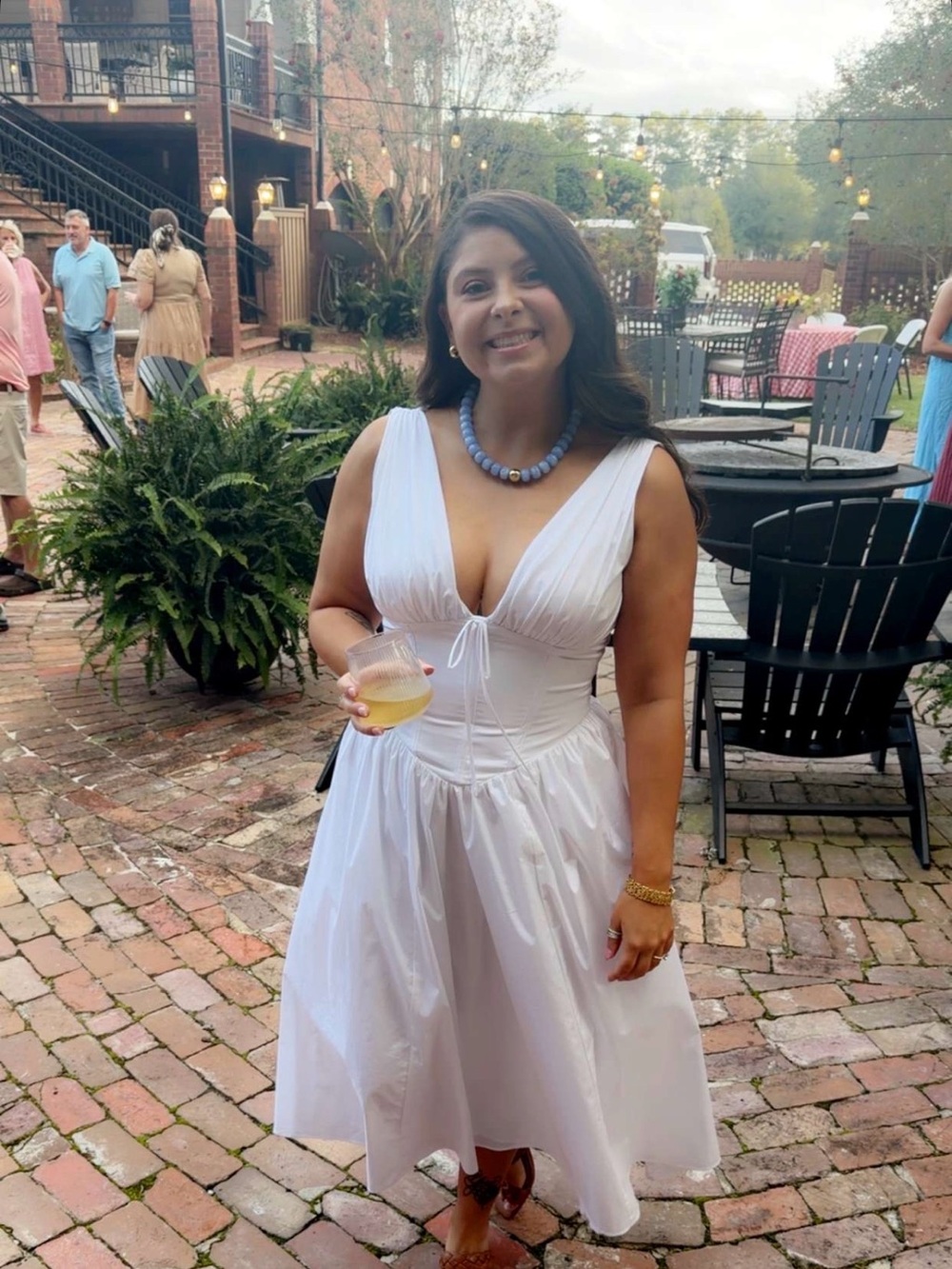 House of CB White Midi Dress